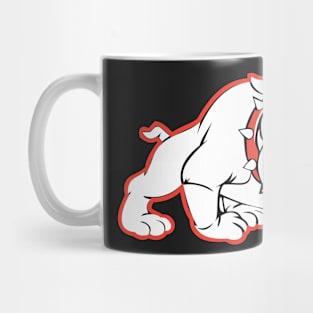 Wilson Bulldogs Logo (Red Outline) Mug